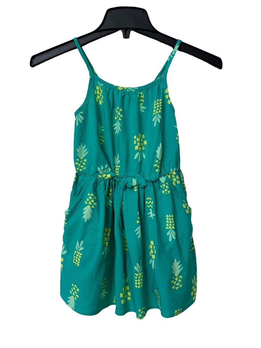 Cat & Jack Teal Tropical Pineapple Print Tank Dress - Size 5T